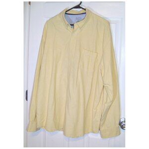 Austin Clothing Co Men's Size 2XL Long Sleeve Shirt Yellow Button Down Collar